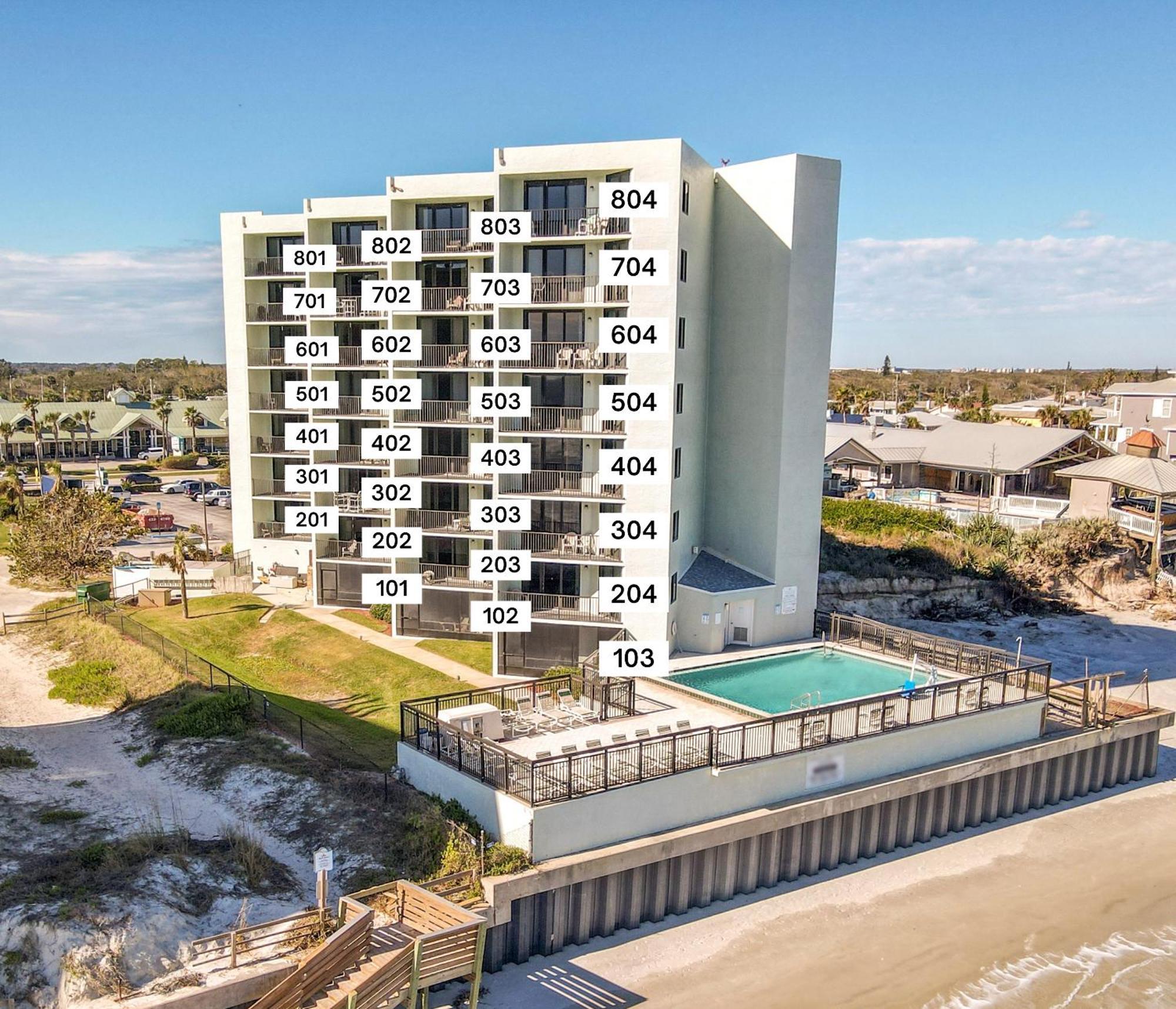 Ocean View With A Beachfront Pool At Ocean Trillium Condo ~ 602 New Smyrna Beach Luaran gambar